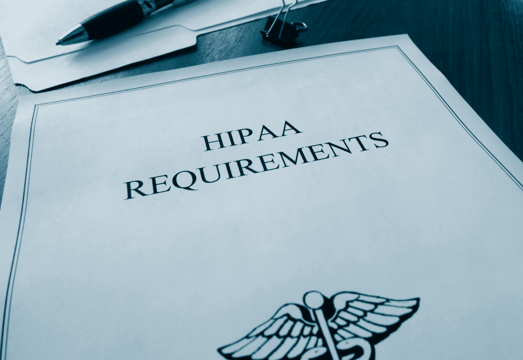 Document reading HIPAA Requirements