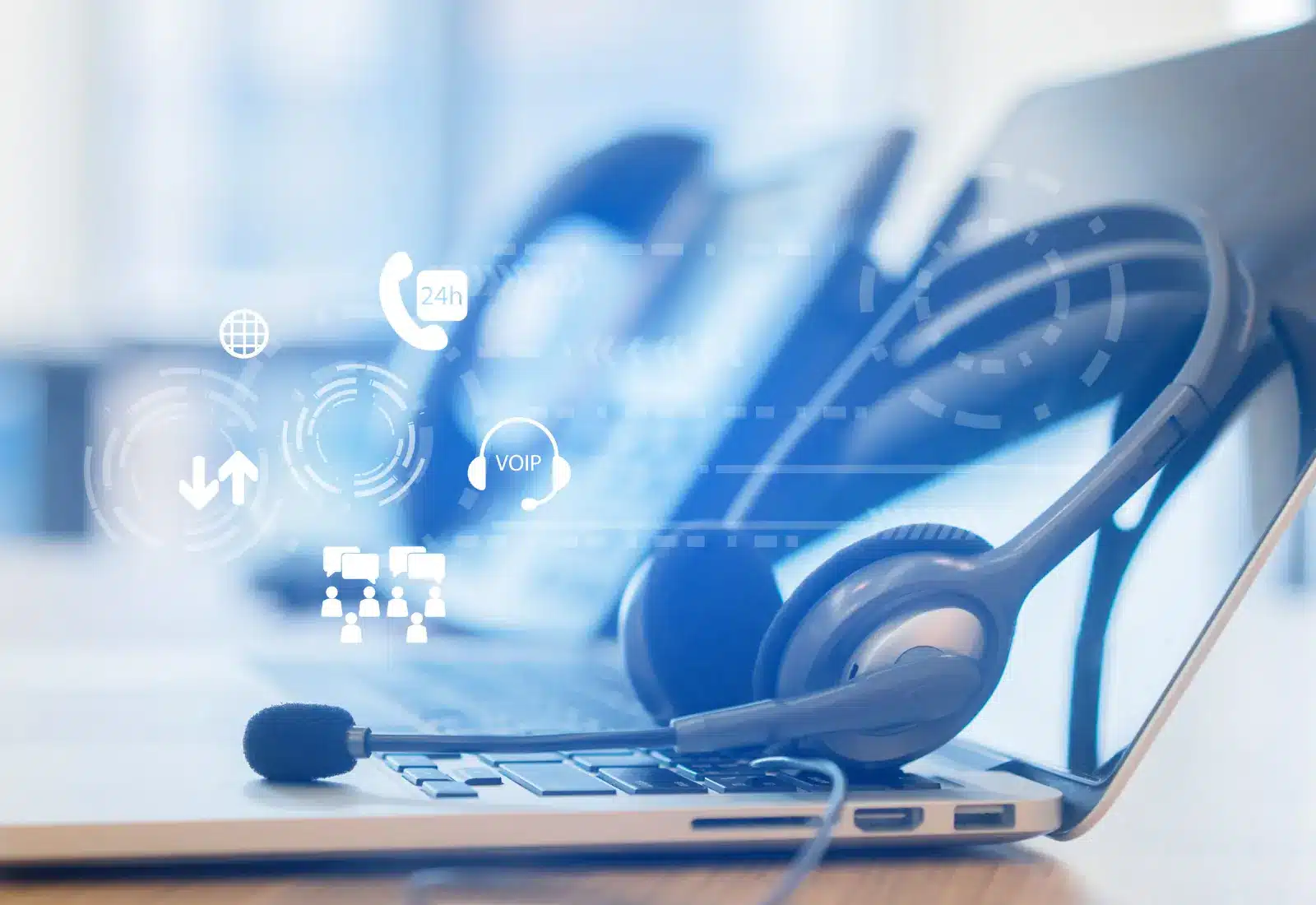 Graphic image representing VoiP