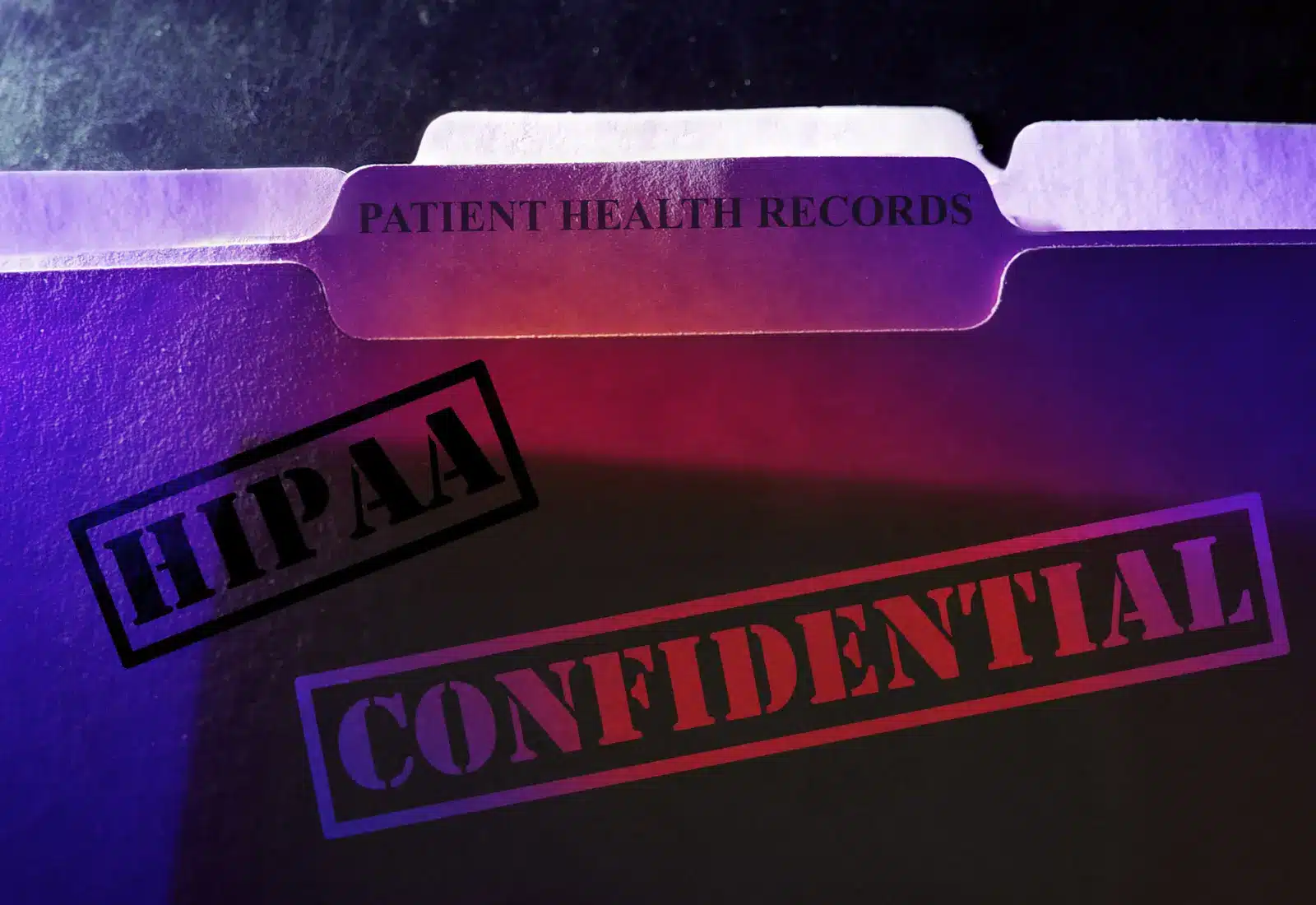 Graphic image reading HIPAA