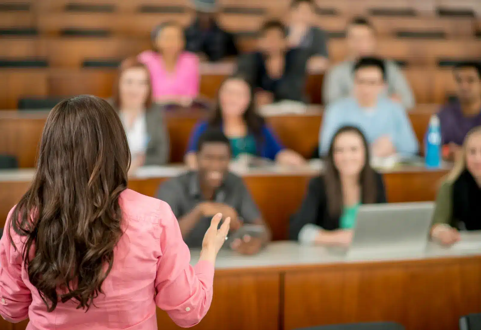 Image of a person teaching a class